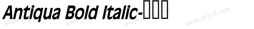 Antiqua Bold Italic字体转换